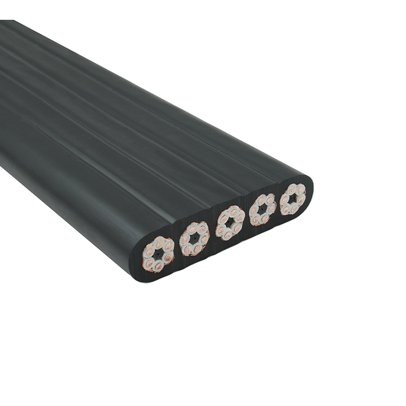 Sammensatt kappe skjermet kran reise flat kabel