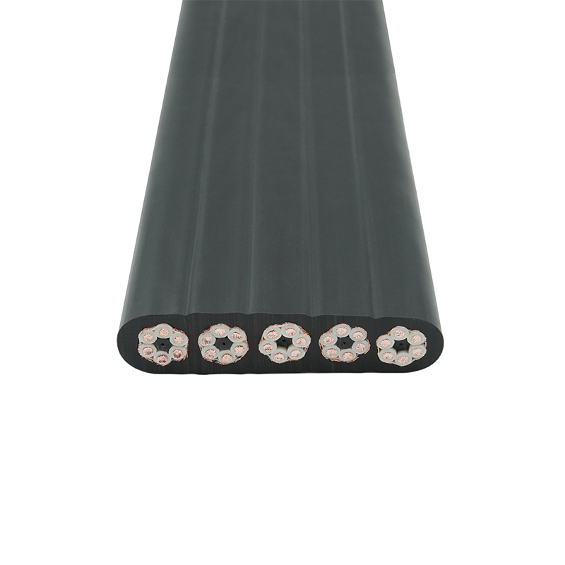 Sammensatt kappe skjermet kran reise flat kabel