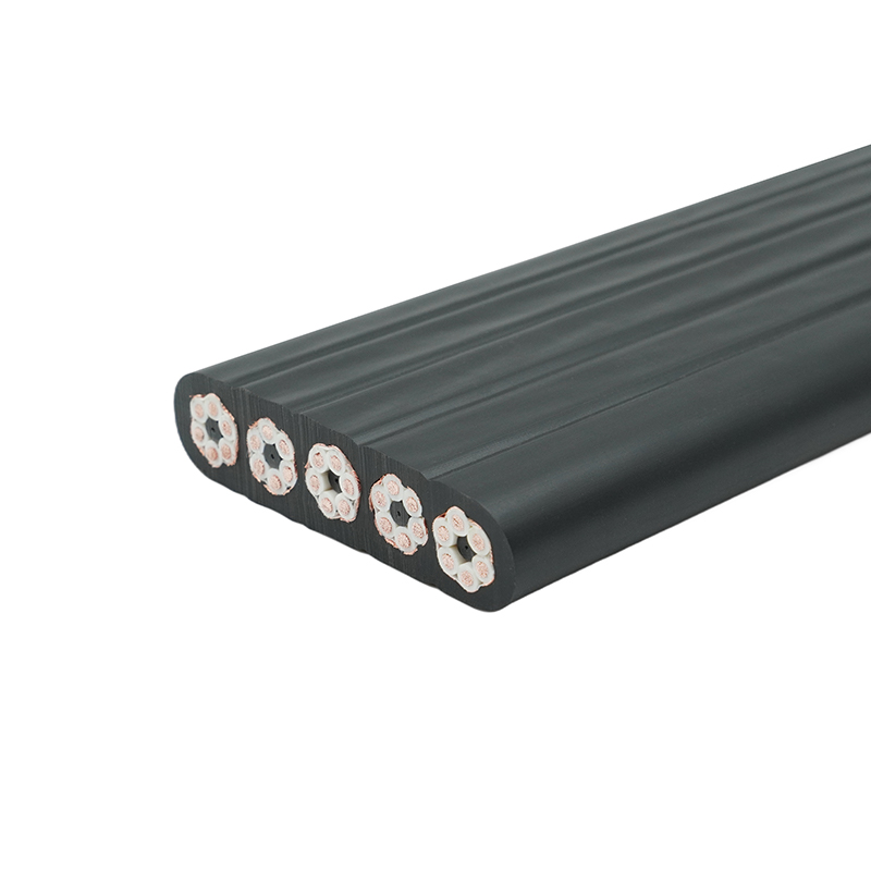 Sammensatt kappe skjermet kran reise flat kabel