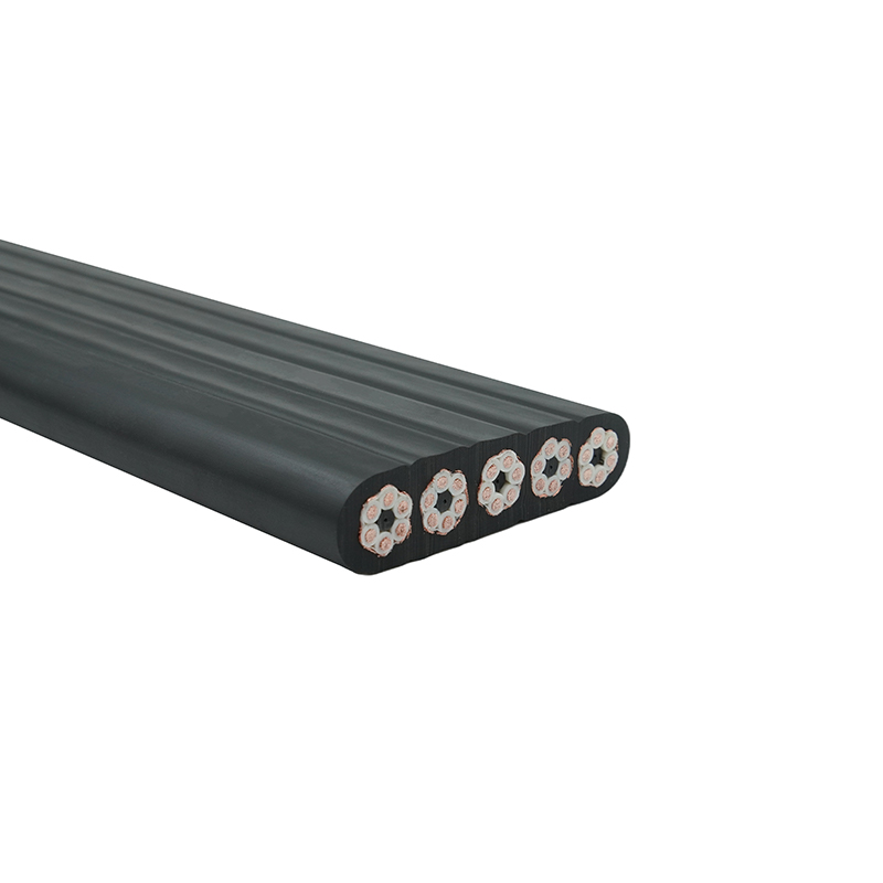 Sammensatt kappe skjermet kran reise flat kabel