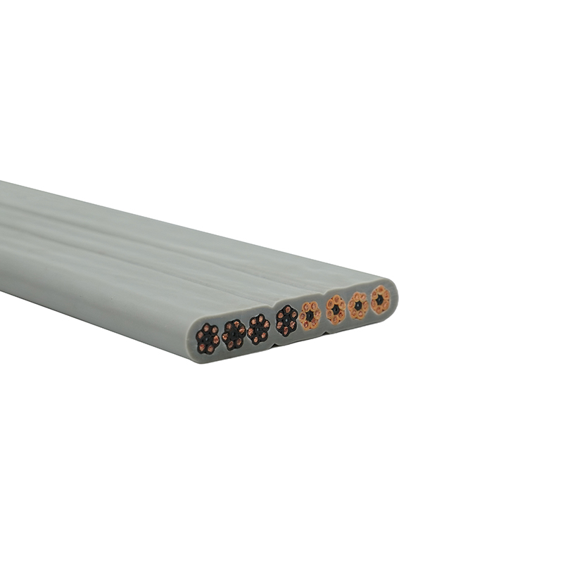 Kobberkjerne PVC-isolert PVC-kappe Heis flat kabel