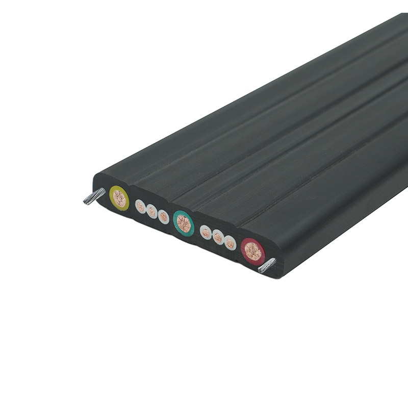 Compound sheath Crane Traveling Flat Cable med ståltråd