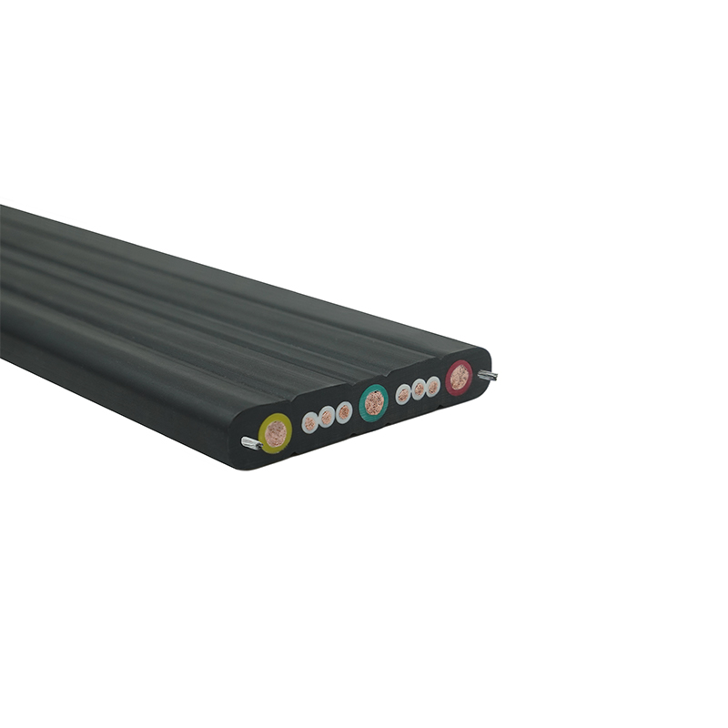 Compound sheath Crane Traveling Flat Cable med ståltråd